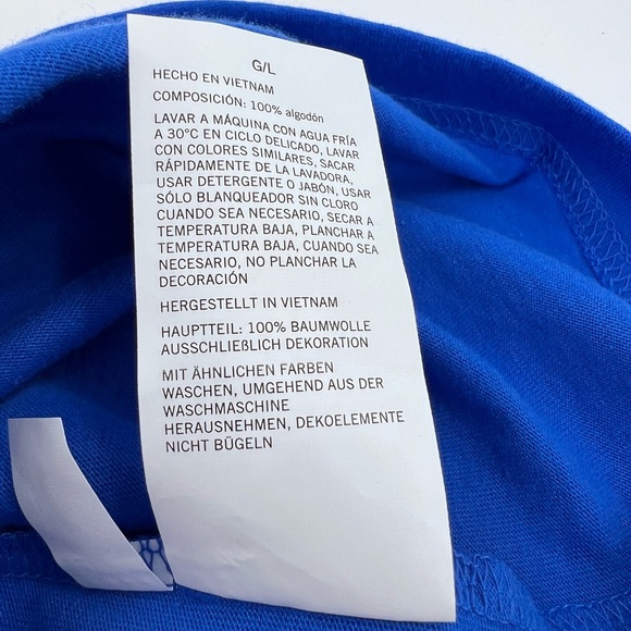 NAUTICA NAVY, 100%COTTON, ROYAL BLUE, SHORT SLEEVES T-SHIRT - Picture 12 of 12